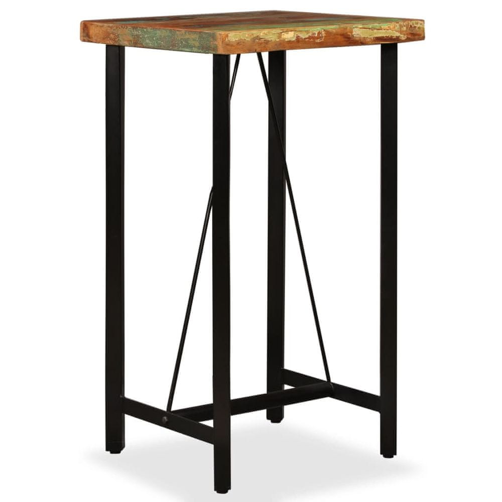 Petromila vidaXL Barový stôl, recyklovaný masív 60x60x107 cm